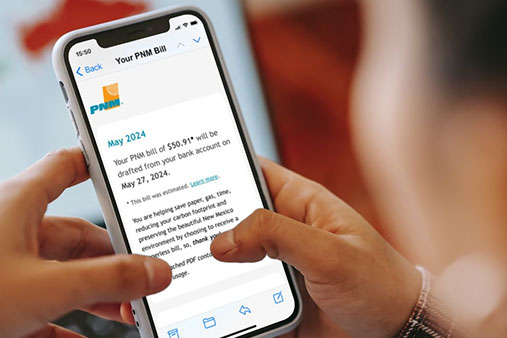 Paying my PNM bill by phone