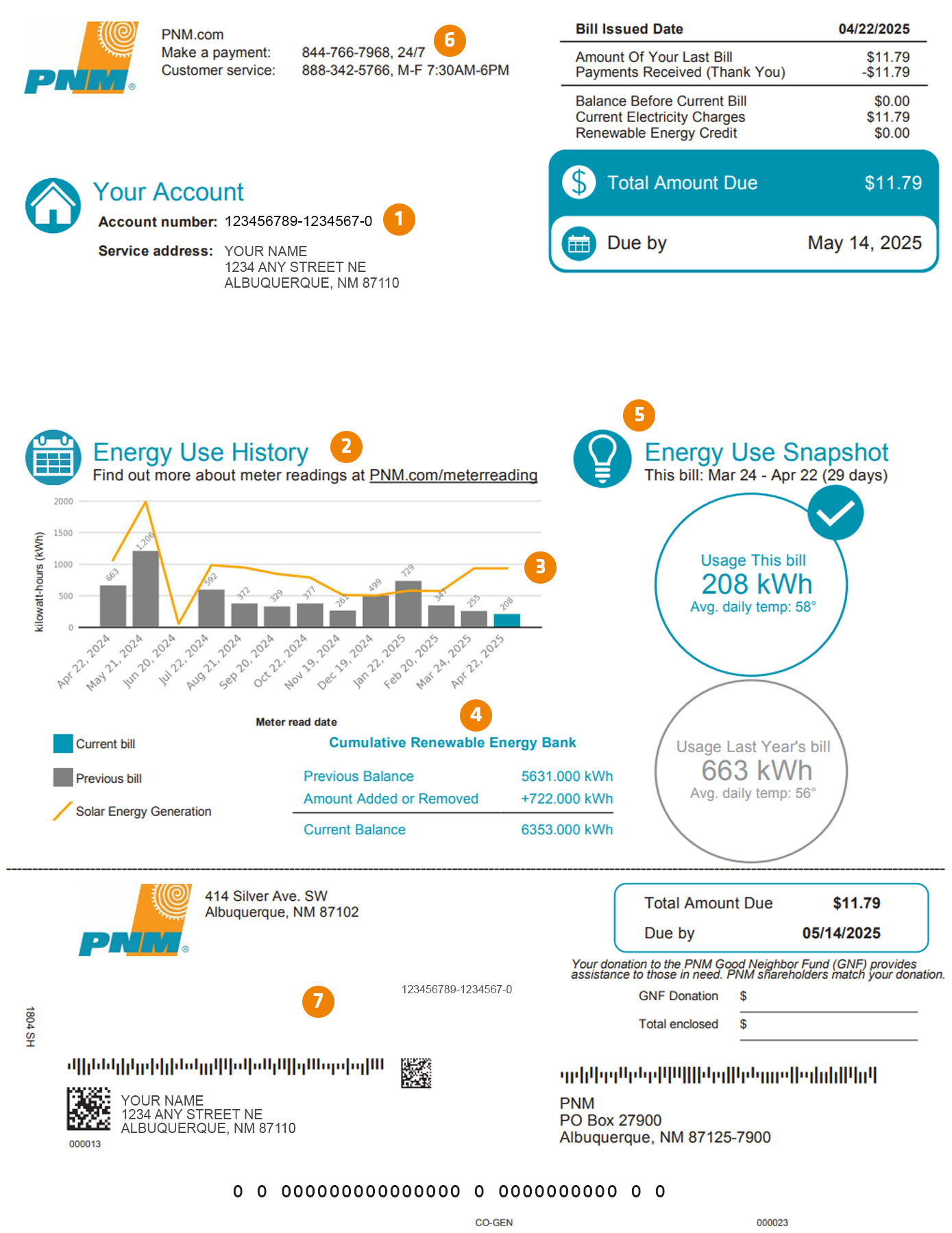 Solar Bill Front