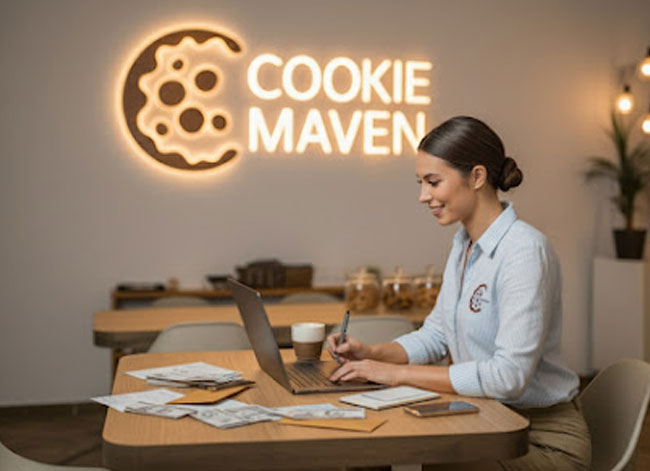 Business Owner Paying Bills